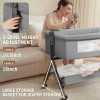 HDJ Baby Bassinet Bedside Crib Infant Sleeper Bed Cradle Newborn
