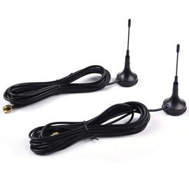 2 Pcs Set Car Magnetic Police Antenna 3-3/4" P71 Compatible for Ford Crown Victoria Impala Charger Explorer Tahoe Black