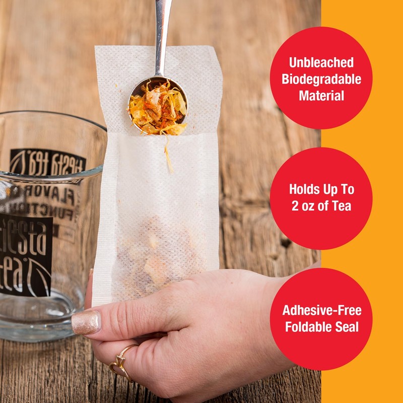 Tiesta Tea Loose Leaf Filters for Brewing | Disposable Infuser