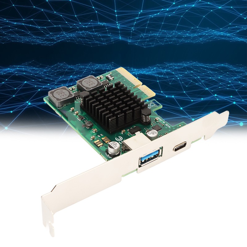 PCIE to USB 3.1 Expansion Card Self Powered 2 Ports