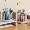 Lyaciomn Rotating Pencil Organizer 6 Compartments 360° Turntable Detachable Cosmetics