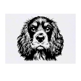 Azeeda 'Cocker Spaniel Portrait' Temporäres Tattoo - Hautfreundlicher & Ungiftiger Abziehbild · Wasserfest (TO00085191)