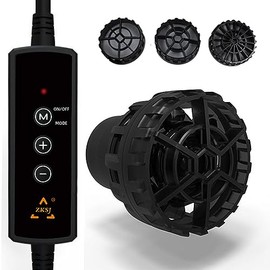 Mini máquina de ondas para acuario 790GPH (3000L/H) Bomba de circulación de agua, 9 W CC 12 V con cabezal magnético de alimentación CC, para tanques de agua salada de hasta 18 pulgadas y 10 15 20