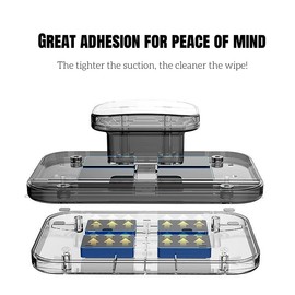 Limpiador de Ventanas Magnético de Doble Cara, Deslizador de Limpiaparabrisas de Vidrio Magnético Ajustable de 3 a 10 Mm, Herramientas de Cepillo de Limpieza para Ventanas