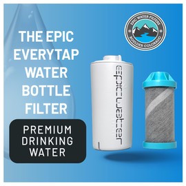 Epic EveryTap Bottle Filter Complete Filter | 1-Pack | 75 Gallon Total Life | 3-4 month Supply | Compatible with all Epic Water Bottles | Replaces Everyday and Outdoor (EveryTap)