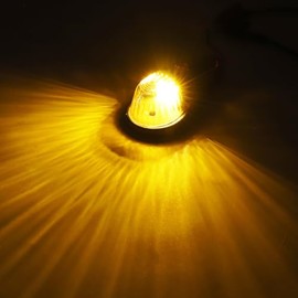 Kit de luces marcadoras de cabina de lágrima ámbar, luces de circulación para camión, RV, furgoneta, Ford, Super Duty F150 F250 F350 Chevy Silverado Dodge (5 piezas)