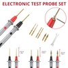 BINTA 27PCS Silicone Multimeter Test Leads Kit with Replaceable Gold-Plated