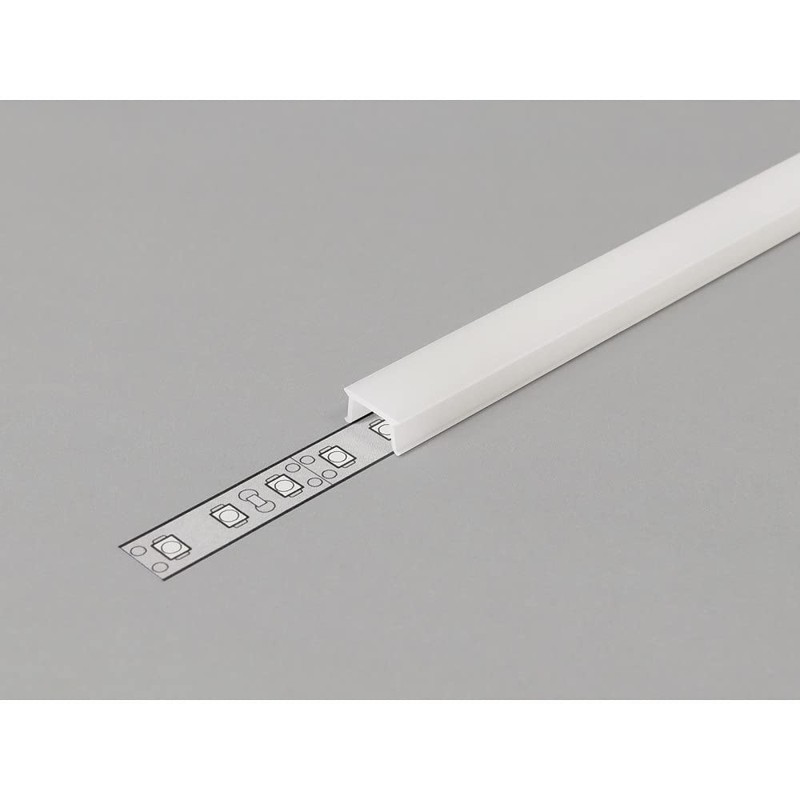 1m Plater-in LED Profile C3T for Ceiling and Drywall, Opal