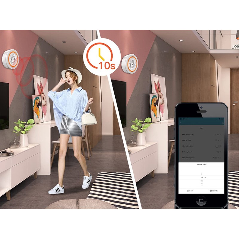 ZigBee Alarm Siren, Maximum Sound 90 dB, Dual Power Supply,