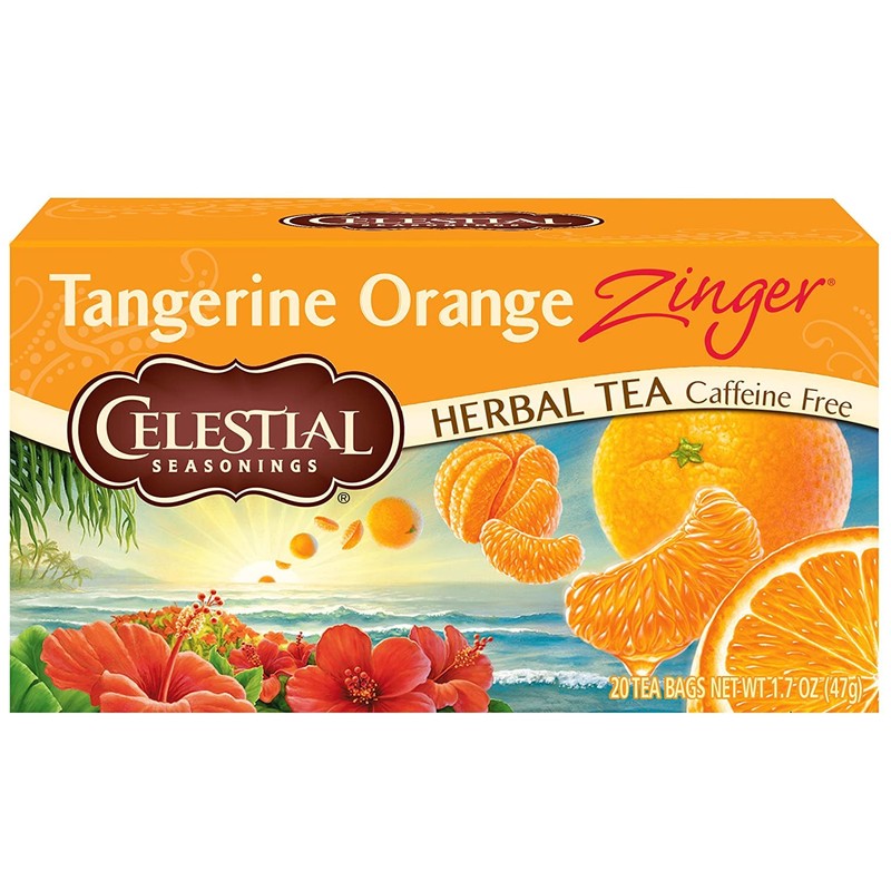 CELESTIAL SEASONINGS HERB TEA,TANGERINE ORANGE, 20 BAG