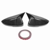 Pair Carbon Fiber Style Mirror Cover Caps Add On Fit