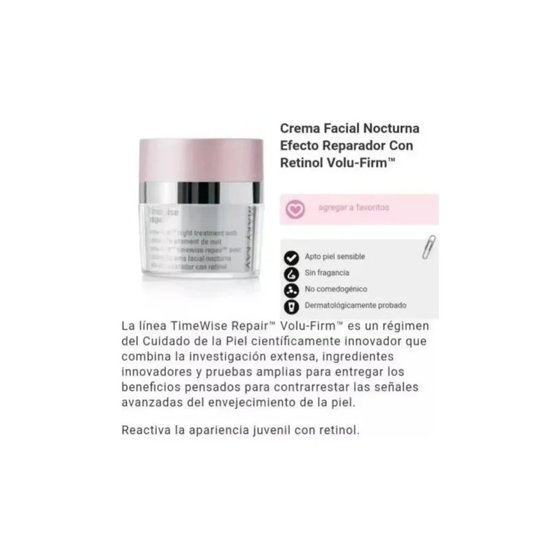 Crema Nocturna Anti-edad Mary Kay Timewise Repair Con Retino