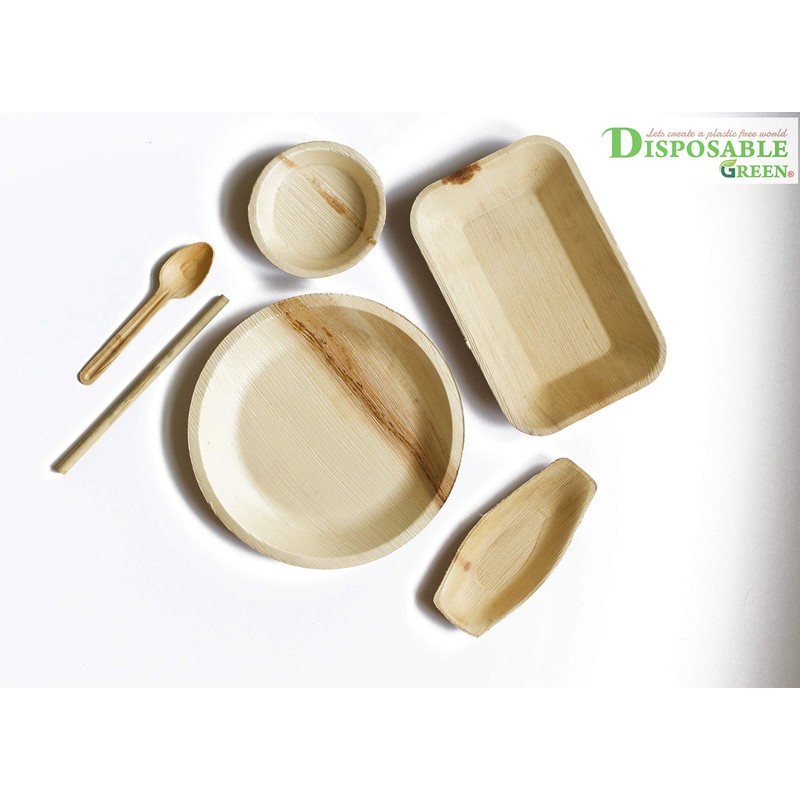 DISPOSABLE GREEN®| Box of 100 PCS | Sturdy Boat/Tray |