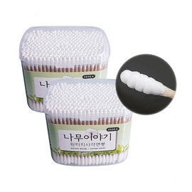 One-Touch Square Cotton Swabs, 350 Count x 6 Boxes - R 7581 2ea