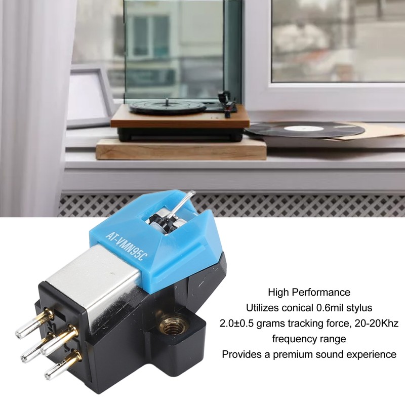 AT VM95C Phonograph Cartridge Dual Moving Magnet Replacement Turntable Cartridge