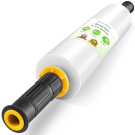 TICONN Stretch Wrap Stretch Film Roll, 1000ft Industrial Strength 15 inch Wide Clear Plastic Wrap with Handles for Pallet Wrapping Shipping Moving