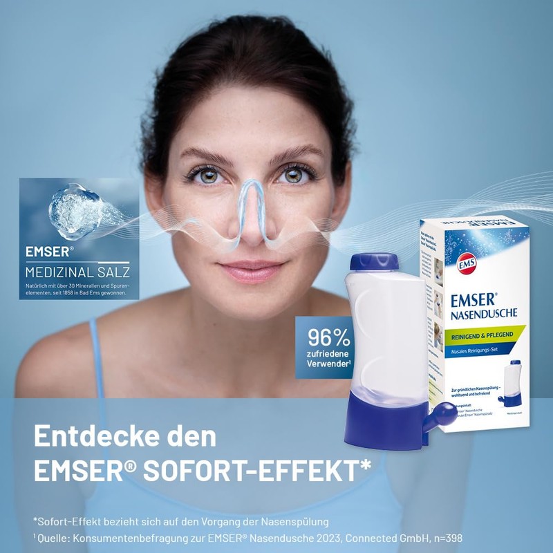 Emser Nasanita Nose Shower, incl. Nasal Rinse Salt - for