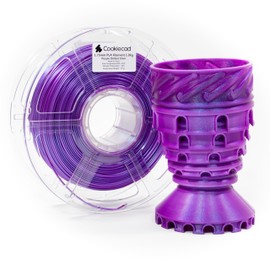 Cookiecad PLA Filament 1.75mm 1kg Iridescent Rainbow 3D Printer Filament - Purple Ombre Elixir PLA