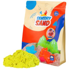 Sensory Sand Yellow Sand 5 Pounds Bulk Yellow Color Sand for Kids