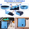 63" Large Dog Pool with Sprinkler, 2-in-1 Foldable Swimming Pool