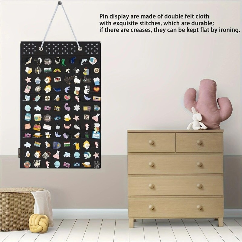 PACMAXI Hanging Brooch Pin Organizer, Display Pins Storage Case, Brooch