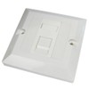 kenable RJ45 Face Plate Wall Sockets Cat5E Single 1 Port
