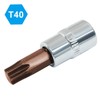 PHITUODA 5 Pcs T40 Torx Bit Socket 1/4" Drive S2