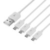 Herfair Micro USB Splitter - 4 in 1 Micro USB
