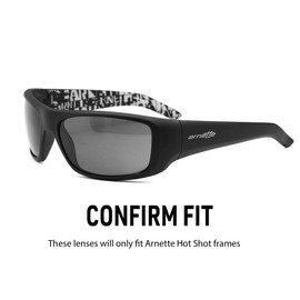 IKON LENSES Replacement Lenses For Arnette Hot Shot AN4182 Sunglasses - Polarized (Fire Mirror)