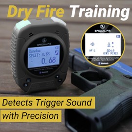 Shot Timer for Shooting - Shot Timer for Training with Dry Fire Practice, Auto Backlight and Adjustable Buzzer, Compatible with PractiScore 2, Ideal for Personal Shooting Training, IPSC, IDPA, USPSA