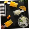 Mikinona 4-Cavity Ice Mold Maker for Popsicles Reusable Plastic Ice
