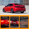 JMTBNO Rear Bumper Diffuser Lip Spoiler LED Brake Stop Light