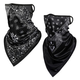 DALO Face Cover [2-Piece Set] UV Protection Cool Face Mask Neck Cover Sports Outdoor