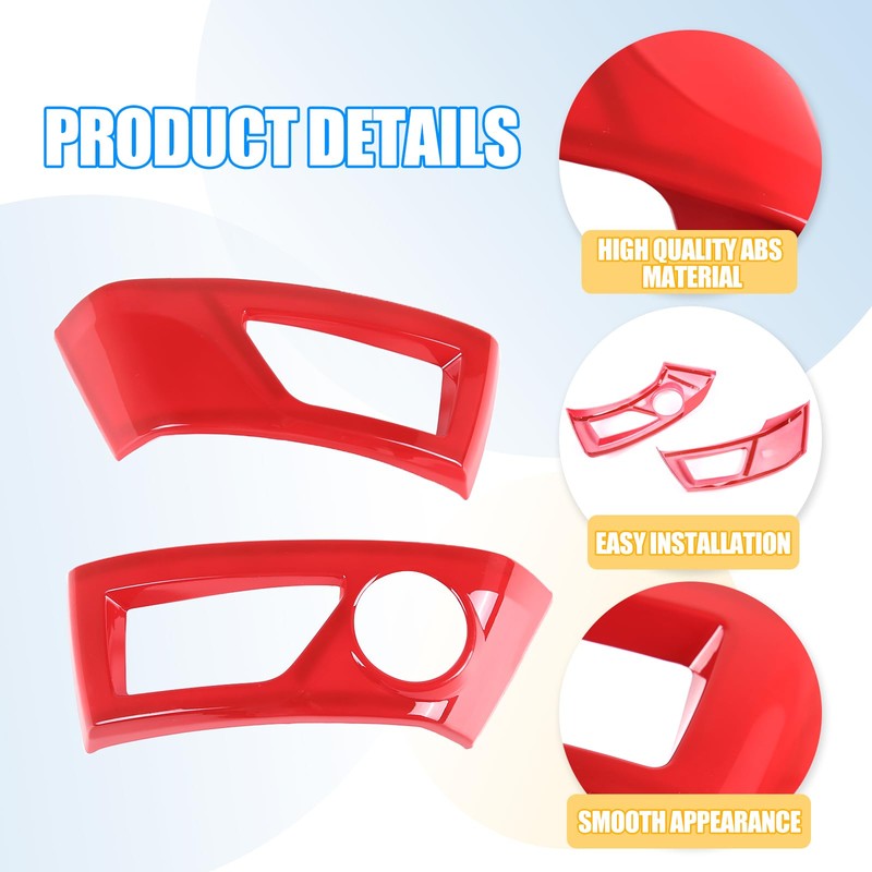 LLKUANG Car ABS Central Control Dashboard Air Outlet Frame Cover