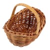 BESPORTBLE Mini Rattan Woven Basket Lightweight Picnic Flower Basket for