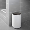 Depot4Design Lunar 1200614 Rubbish Bin, Waste Paper Bin, Plastic, White