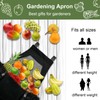 Cover Geny Gardening Apron Waterproof Cross Back Apron, 600D Heavy