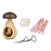 Pebaro setkast4 Chestnut Holder in Mushroom Shape, Craft Set, 2