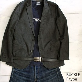 Luminio lbe88-1 Men's Belt, Genuine Leather, Business, Casual, Golf, No Holes, Auto Lock, Stepless Suit, Brand, Type A / Black