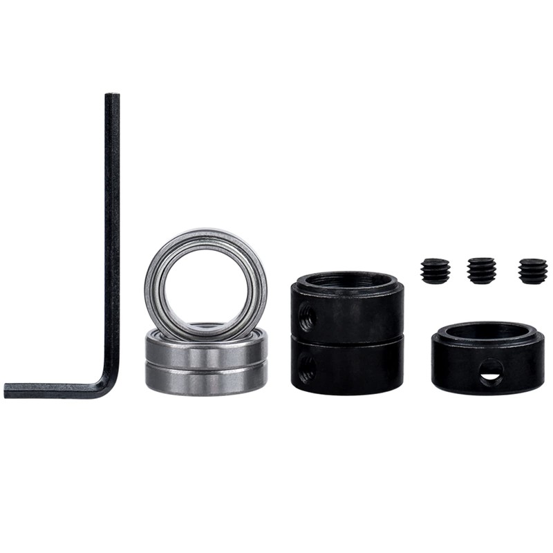 Bestgle Mini Bearings, Ball Bearings, 3 Pieces, Deep Groove Ball