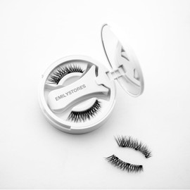 EMILYSTORES Magnetic Lashes, Magnet Eyelash with Free Applicator Reusable Eye Lash Kit Black Natural Looking Glue-Free for eyelash extensions (MLT01)