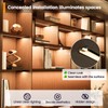 Muzata 10Pack 6.6FT/2M Recessed LED Channel U Shape Black Aluminum