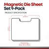 ArtBin 6979AA Magnetic Die Sheet Set 9-Pack, Die Organizers, Magnetic