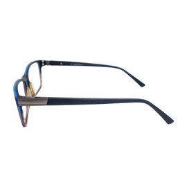 Vivid Big And Tall 17 Readers in Matte Blue Fade Tortoise Brown 58mm +7.00 Power