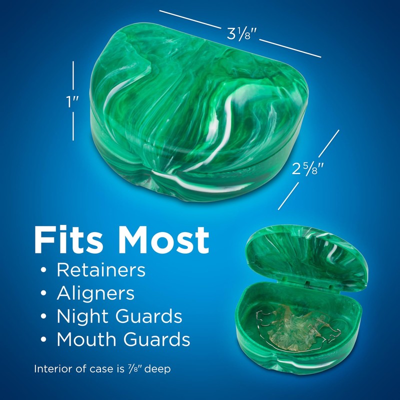 Practicon Marble Retainer Cases, Orthodontic Aligner Case, Mouth Guard Holder