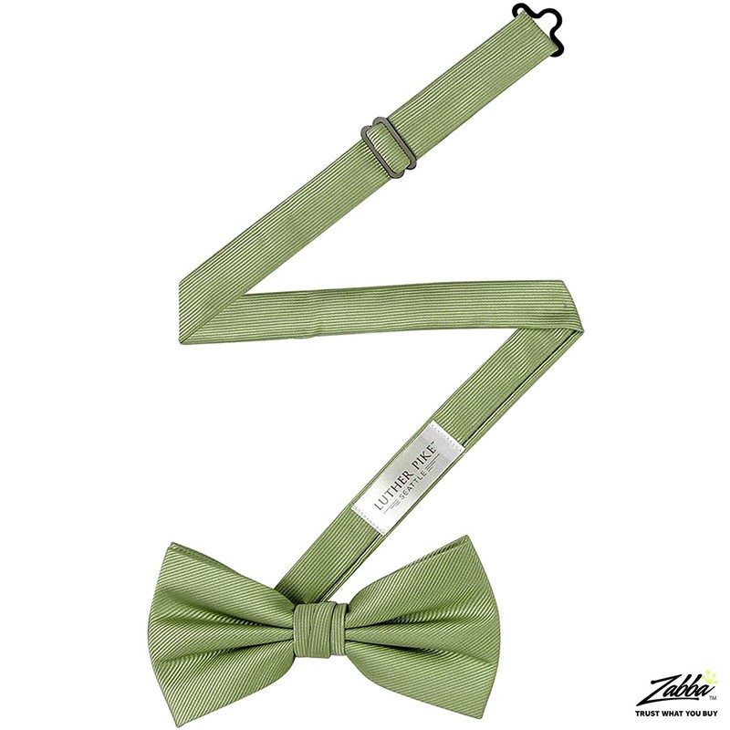 Sage Green Bow Ties For Men - Mens Woven Pre
