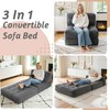 HABUTWAY Folding Sofa Bed,3-in-1 Convertible Sleeper Chair Bed w/Pillow