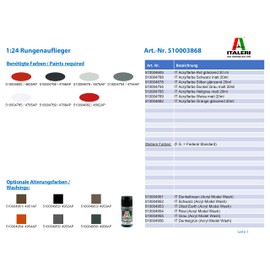 Italeri 510003868 Model, Timber Trailer, 1:24