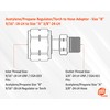 SÜA - Regulator/Torch to Hose Adaptors "B" 9/16"-18 to "A"