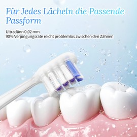 6er-Pack Zahnbürstenkopf Für Laifen, Lächen Ersatzbürsten für Erwachsene, Ersatzzahnbürstenköpfe kompatibel mit der Elektrischen Zahnbürste von Laifen